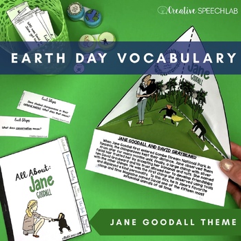 Preview of Earth Day - Jane Goodall: Comprehension & Vocabulary