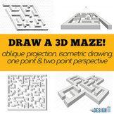 3D Maze Drawing Lessons - Bundle - with videos