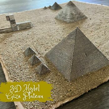Preview of 3D Model GIZA Great Pyramids Ancient Egypt Paper Diorama Model *Detailed*