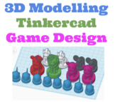 3D Modeling/Printing-Tinkercad Art Project-Game Design-Vir