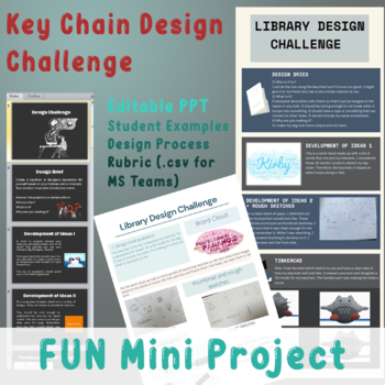 Preview of 3D Modelling Design Challenge with Design Process (TinkerCad Mini Project)