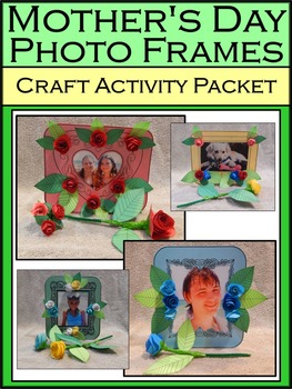 Preview of 3D Mother's Day Crafts: Mother's Day Photo Frames Craft