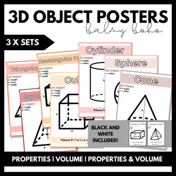 Preview of 3D Object Posters - Balmy Boho