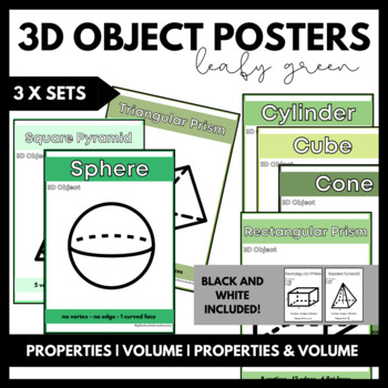 Preview of 3D Object Posters - Leafy Green