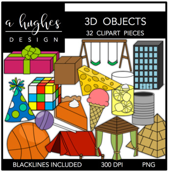 Preview of 3D Objects Clipart