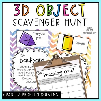 3d Objects Shapes Investigation Scavenger Hunt Grades 2 3