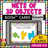 Nets of 3D Objects | Skeletons of 3D Objects | Boom Cards 