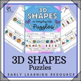 3D Objects Shapes In Everyday Life - Six Piece Puzzles - E