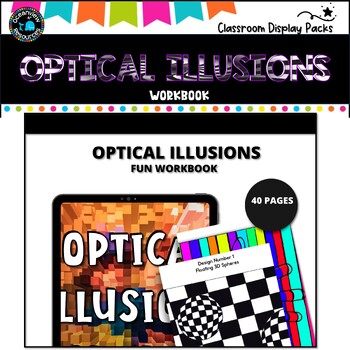 Preview of 3D Optical Illusions-Unlock Your Students Imagination-Workbook 