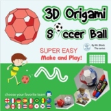 3D Origami Soccer Ball Printable Templates  - FIFA World C