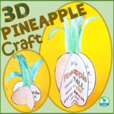 3D Pineapple Craft for Back to School Rules or Acts of Kindness