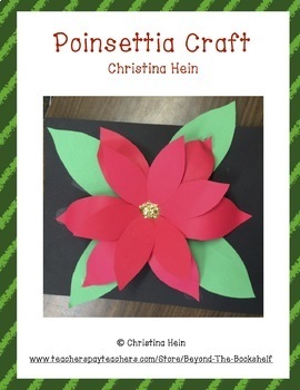 Preview of 3D Poinsettia Craft