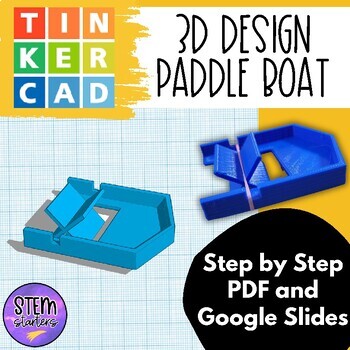 Preview of 3D Print Tinkercad Paddle Boat Racer 3D Printing Project Lesson