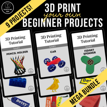 Preview of 3D Print Your Own Beginner Projects: Megabundle