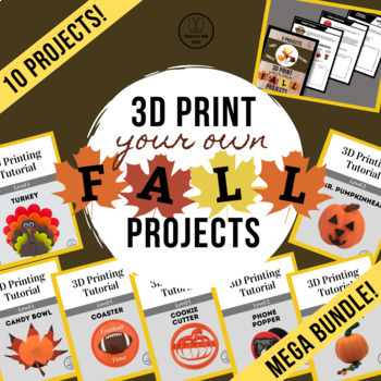 Preview of 3D Print Your Own Fall Projects: Mega Bundle