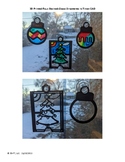 3D Printed Faux Stained Glass Ornaments