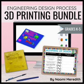 Preview of 3D Printing Lessons for Elementary Students | K-5 STEM Bundle