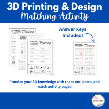 Preview of 3D Printing and Design Matching Activity