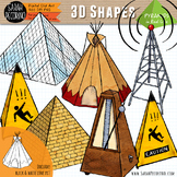 3D Pyramids in Real Life Clip Art