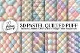 3D Quilted Puff Digital Papers