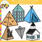 3D Real Life Objects Pyramid Clip Art