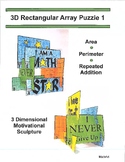 3D Rectangular Array Puzzle Art, Craft, Perimeter & Area, 