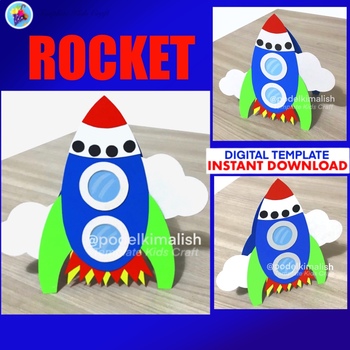 Preview of Rocket Crafts Outer Space Project Transport Theme Craft Shuttle Solar System