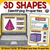 3D SHAPES AND THEIR PROPERTIES: DIGITAL BOOM CARDS: GOOGLE