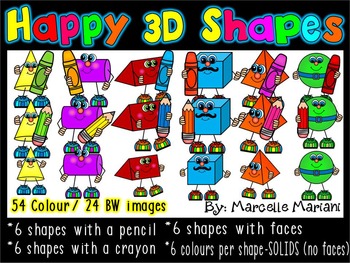 Preview of 3D SHAPES-CLIP ART