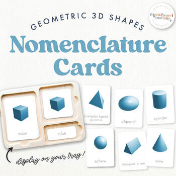 Preview of 3D SHAPES Nomenclature Cards | Montessori Inspired Learning Resources