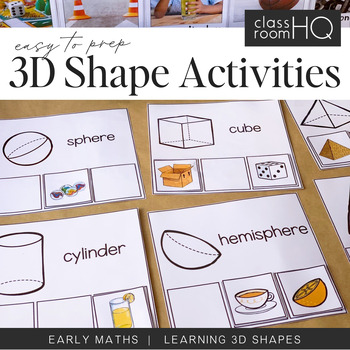 Preview of 3D Shape Activities Pack
