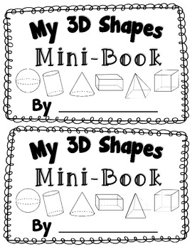 3D Shape Activity {My 3D Shapes Mini-Book} {Common Core Al