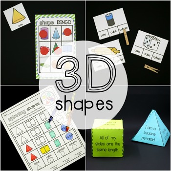 Preview of 3D Shape Activity Pack