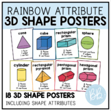 3D Shape Attribute Posters | Rainbow Decor