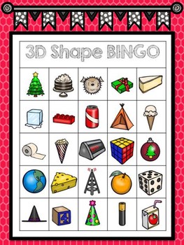 Preview of 3D Shape Bingo