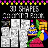 3D Shape Coloring Book {Made by Creative Clips Clipart}