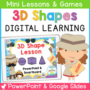 Preview of 3D Shape Digital Centers | PowerPoint | Google Slides