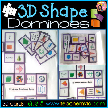 Preview of 3D Shape Dominoes Game
