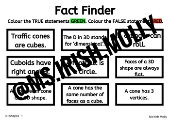Preview of 3D Shape Fact Finder