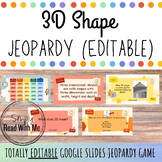 3D Shape Jeopardy Game (EDITABLE Google Slides)