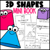 3D Shape Mini Book: Cube, Pyramid, Cone, Sphere, Rectangul