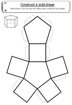 Shape Nets (3D) - 15 printable net templates (Maths - Geometry) | TpT