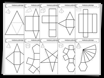 3 dimensional shapes nets