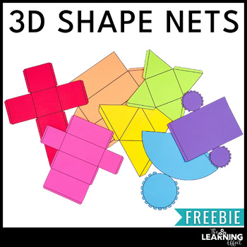 Preview of 3D Shape Nets | Geometric Solids | Geometry Printable Volume Surface Area | FREE