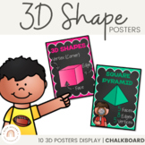 3D Shape Posters {Chalkboard}