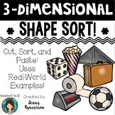 3D Shape Sort! Uses Real-World 3-Dimensional Shapes!