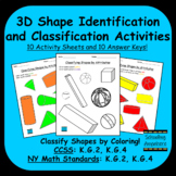 3D Shape Sorting by Attributes - Color to Identify and Cla