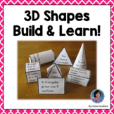 3D Shapes: Vocabulary, Sorts, Worksheets, Games and Buildi