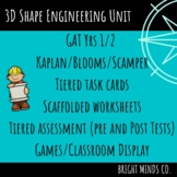 3D Shape Unit differentiated/TIERED LEARNING. GAT Yr 1/ 2 