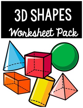 3D Shapes Worksheet Pack Grade 1 Common Core Aligned | TpT